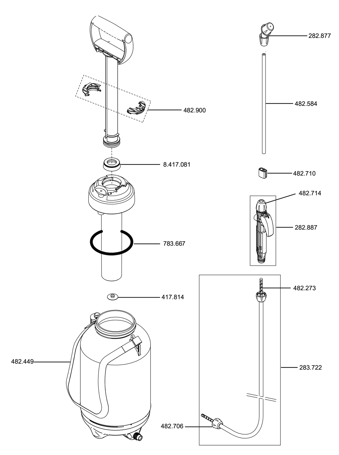 Pièces EXEL 7 NITRILE (réf. 100-003-612)